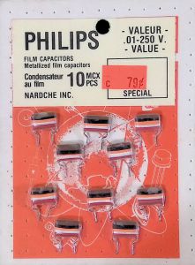 PHILIPS FILM CAPACITORS .01-250V