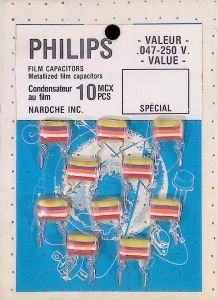 PHILIPS FILM CAPACITORS .047-250V