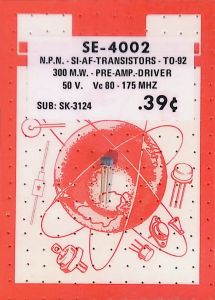 SE-4002 SK-3124 PRE-AMP DRIVER SI Transistor